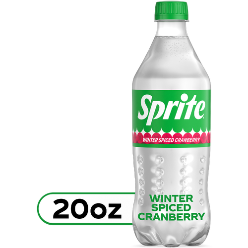 Sprite Winter Spiced Cranberry Lemon-Lime Soda Bottle - 20 Fluid Ounce