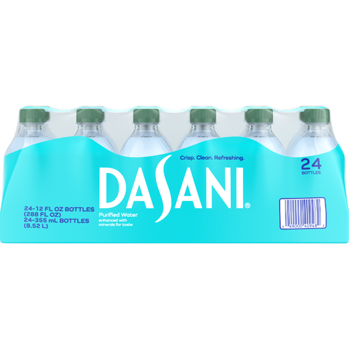 Dasani Purified Water Bottles - 288 Fluid Ounce Image 1 of 2