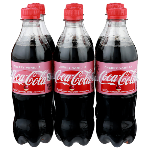 COCA-COLA Cherry Vanilla Soft Drink - 16.9 Fluid Ounce - 6 Count Image 1 of 4
