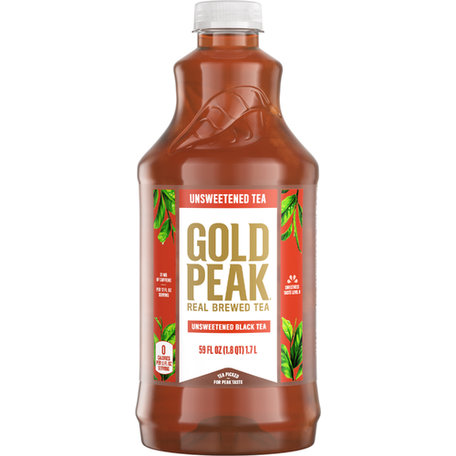 Gold Peak Unsweetened Black Tea Bottle - 59 Fluid Ounce