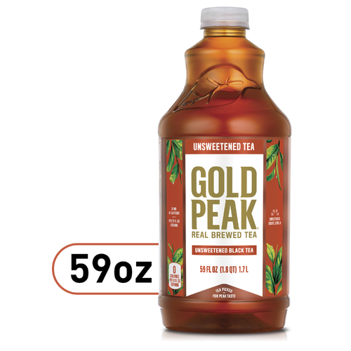 Gold Peak Unsweetened Black Tea Bottle - 59 Fluid Ounce Image 1 of 4
