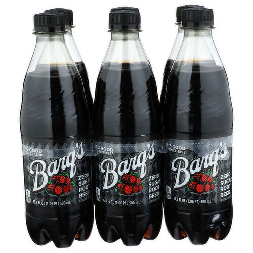 Barq's Root Beer - 16.9 Fluid Ounce - 6 Count