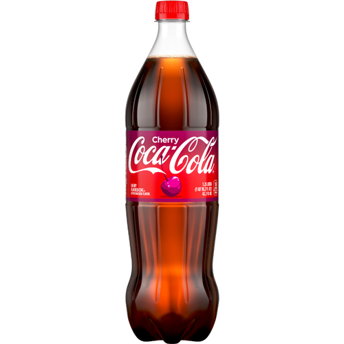 Coca-Cola Cherry Soda Bottle - 42.2 Fluid Ounce Image 1 of 2
