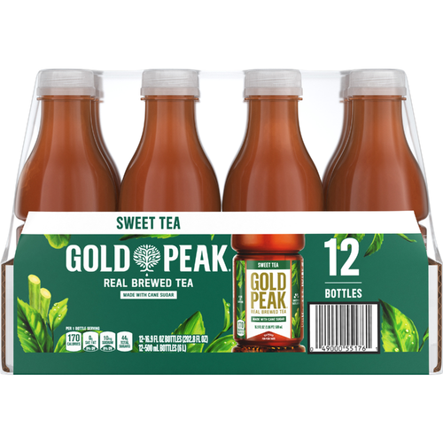 Gold Peak Sweetened Black Tea Bottles, , 12 Pack - 202.8 Fluid Ounce