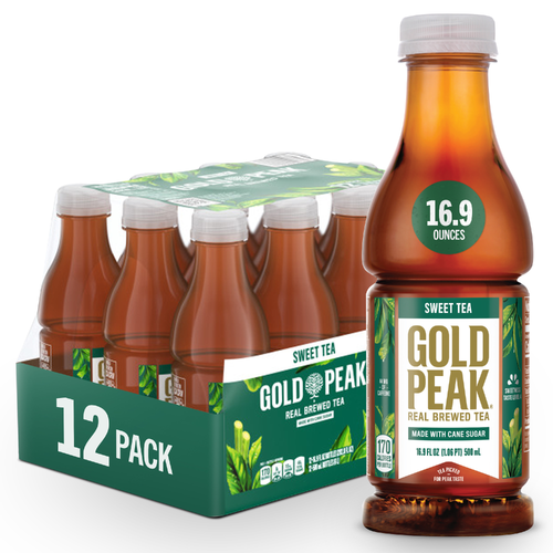 Gold Peak Sweetened Black Tea Bottles - 202.8 Fluid Ounce
