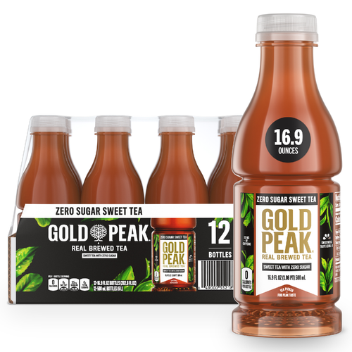 Gold Peak Zero Sugar Sweet Tea Bottles - 202.8 Fluid Ounce