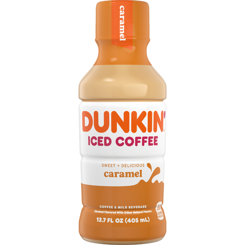 Dunkin' Iced Coffee Caramel Bottle - 13.7 Fluid Ounce