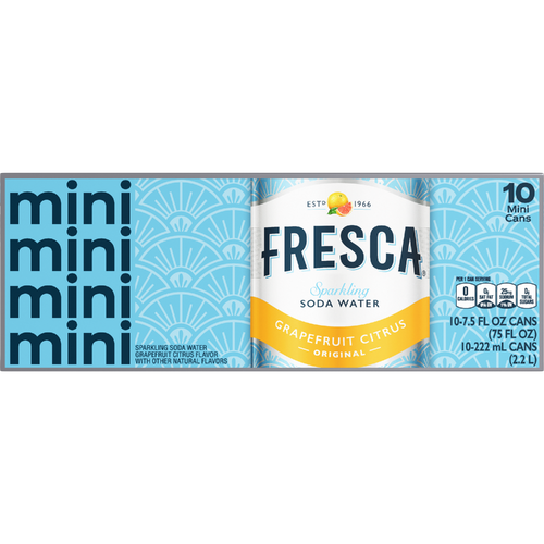 Fresca Mini Grapefruit Citrus Sparkling Soda Water - 75 Fluid Ounce Image 1 of 2