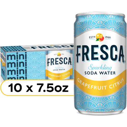 Fresca Mini Grapefruit Citrus Sparkling Soda Water - 75 Fluid Ounce