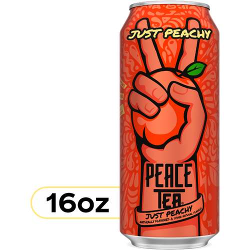 Peace Tea Just Peachy Iced Can - 16 Fluid Ounce