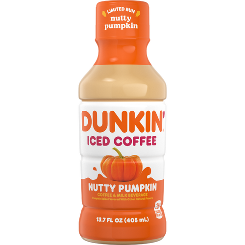 Dunkin' Nutty Pumpkin Iced Coffee Bottle - 13.7 Fluid Ounce Image 1 of 2