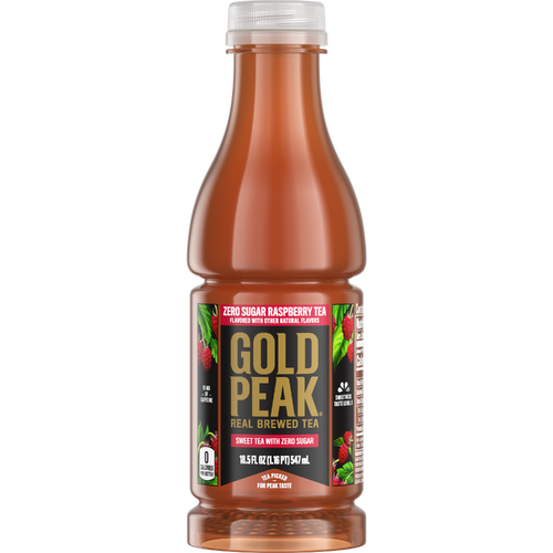 Gold Peak Zero Sugar Raspberry Sweet Tea Bottle - 18.5 Fluid Ounce Image 1 of 2