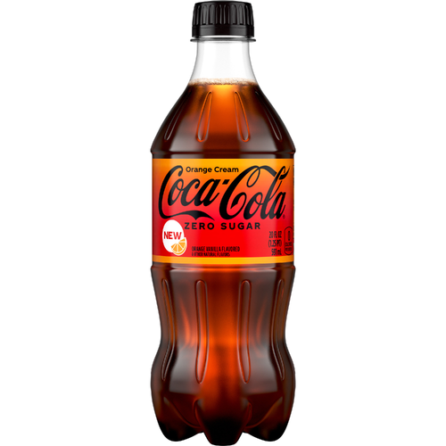 Coca-Cola Zero Sugar Orange Cream Soda, Bottle - 20 Fluid Ounce