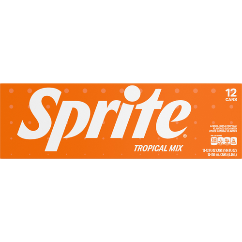 Sprite Tropical Mix Fridge Pack Cans, , 12 - 144 Fluid Ounce