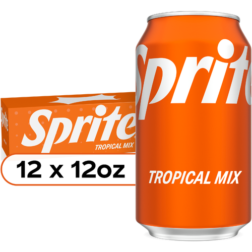 Sprite Tropical Mix Lemon-Lime Soda Cans - 144 Fluid Ounce Image 1 of 4