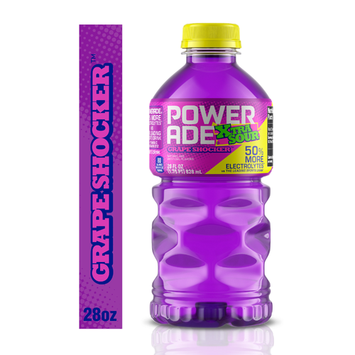 Powerade Sour Grape Shocker Sports Drink Bottle - 28 Fluid Ounce Image 1 of 4