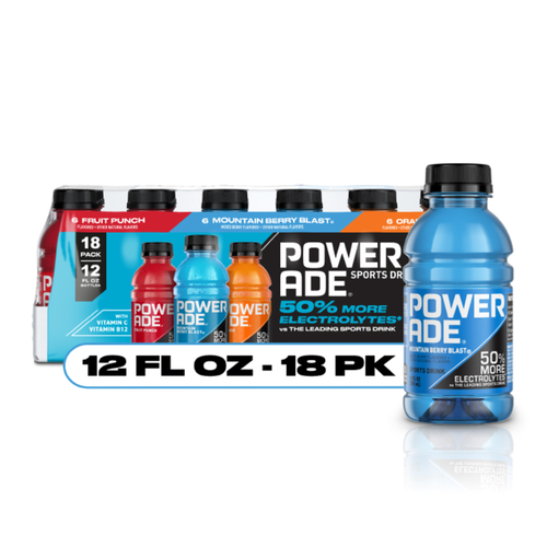 Powerade Variety Pack Sports Drink Bottles - 18 Fluid Ounce - 12 Count
