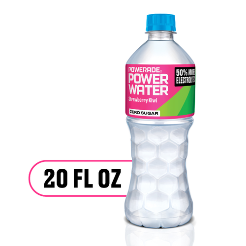 Powerade Zero Sugar Strawberry Kiwi Enhanced Water Bottle - 20 Fluid Ounce