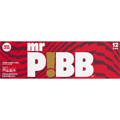 Mr. Pibb Cherry Cola Soda Cans - 144 Fluid Ounce Image 1 of 2