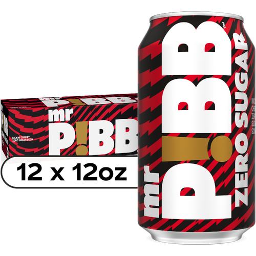 Mr. Pibb Zero Sugar Cherry Cola Soda Cans - 144 Fluid Ounce Image 1 of 4