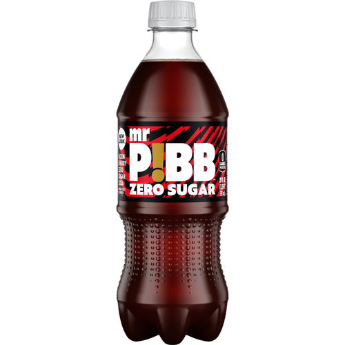 Mr. Pibb Zero Sugar Cherry Cola Soda Bottle - 20 Fluid Ounce Image 1 of 2