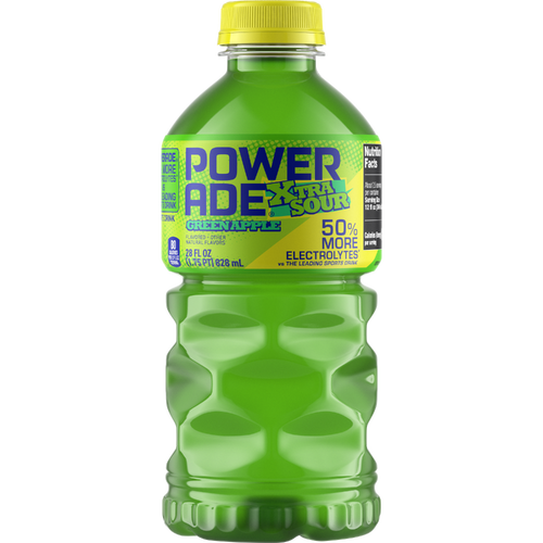 Powerade Sour Green Apple Sports Drink Bottle - 28 Fluid Ounce Image 1 of 2