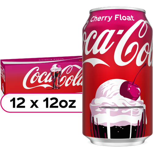 Coca-Cola Cherry Float Soda Cans - 144 Fluid Ounce Image 1 of 4