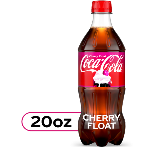 Coca-Cola Cherry Float Soda Bottle - 20 Fluid Ounce