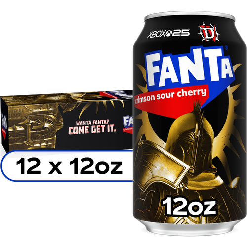 Fanta Crimson Sour Cherry Soda Cans - 144 Fluid Ounce Image 1 of 4