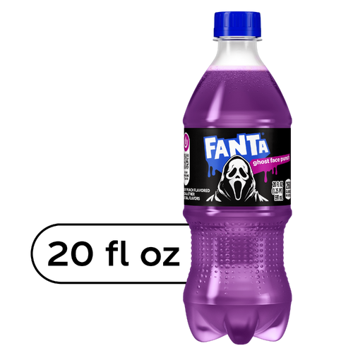 Fanta Ghost Face Punch Soda Bottle - 20 Fluid Ounce