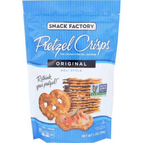 Snack Factory Pretzel Crisps Original - 7.2 Ounce