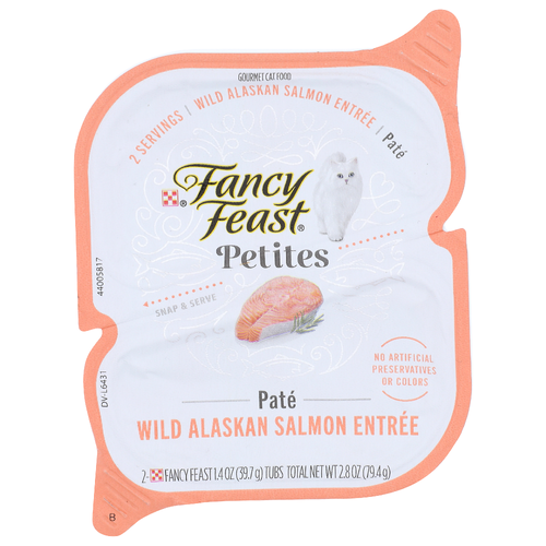 Fancy Feast Petites Wild Alaskan Salmon Entree Gourmet Cat Food - 1.4 Ounce - 2 Count
