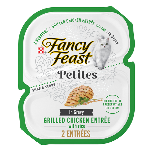 Purina Fancy Feast Petites Grilled Chicken Entrée With Rice In Gravy Gourmet Wet Cat Food - 2.8 Ounce
