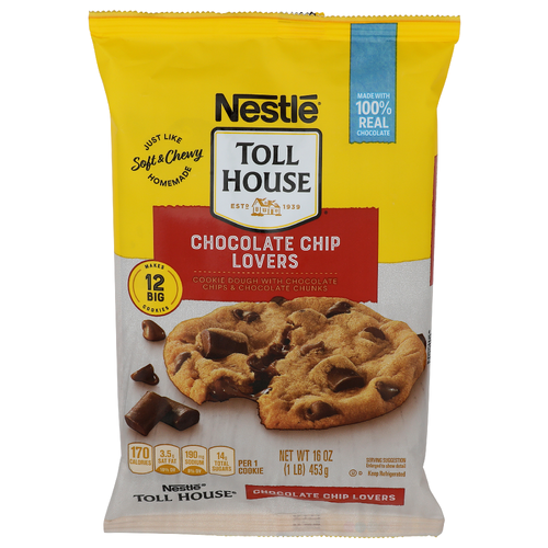 Nestle Toll House Chocolate Chip Lovers - 1.333 Ounce - 12 Count