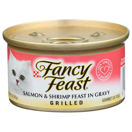 Fancy Feast Salmon & Shrimp In Gravy Grilled Gourmet Cat Food - 3 Ounce