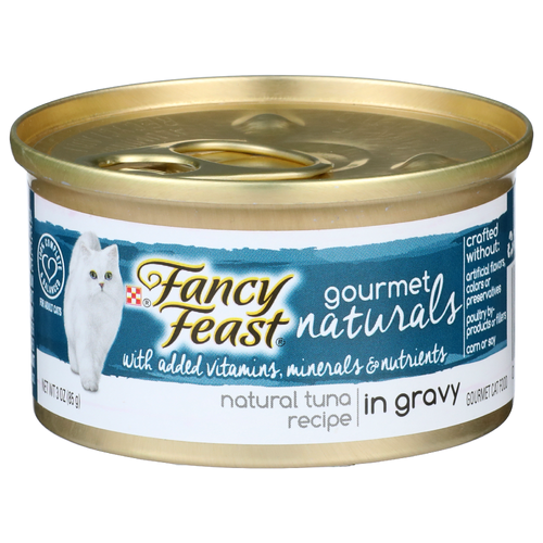 Fancy Feast Gourmet Naturals Natural Tuna Recipe In Gravy Cat Food - 3 Ounce
