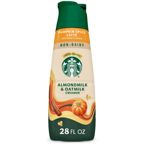 Starbucks Non-Dairy Pumpkin Spice Flavored Coffee Creamer, Latte Inspired - 28 Ounce