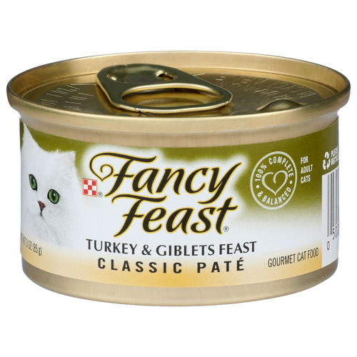 Fancy Feast Turkey & Giblets Classic Pate Cat Food - 3 Ounce