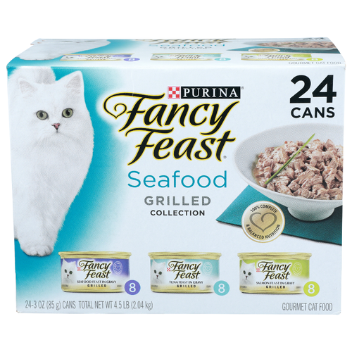 Purina Fancy Feast Seafood Grilled Collection Gourmet Cat Food - 3 Ounce - 24 Count