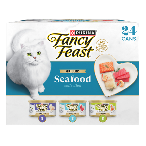 Purina Fancy Feast Grilled Seafood Collection Wet Cat Food - 4.5 Pound