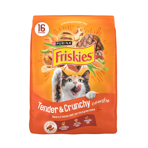 Purina Friskies Tender And Crunchy Combo With Flavors Of Chicken - 16 Pound