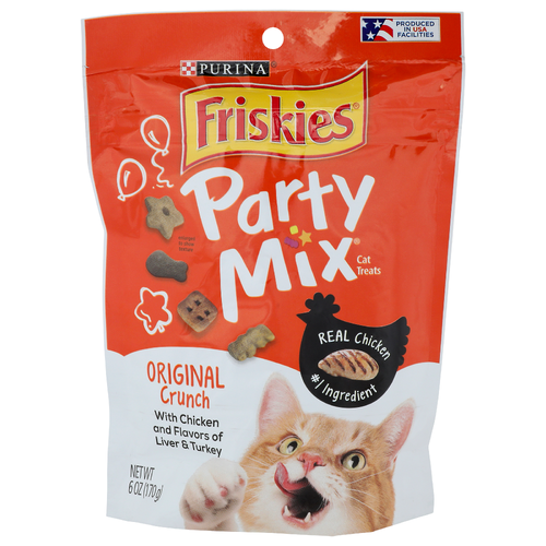 Purina Friskies Original Crunch Party Mix Cat Treats - 6 Ounce