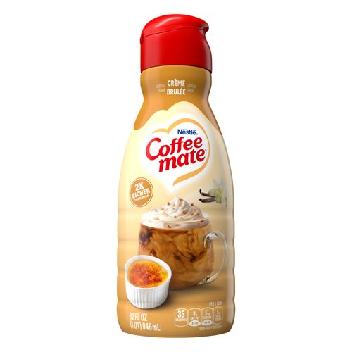 Coffee mate Crème Brulee Flavored Creamer, Non-Dairy, Gluten-Free, 63 Servings - 32 Ounce
