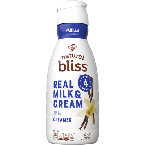 Natural Bliss Vanilla Liquid Coffee Creamer - 32 Ounce