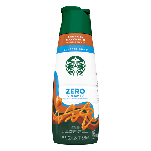 Starbucks Zero Grams Added Sugar, Caramel Flavored Coffee Creamer, Inspired By Macchiato - 28 Ounce