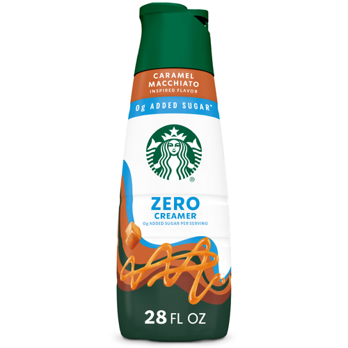 Starbucks Zero Grams Added Sugar, Caramel Flavored Coffee Creamer, Inspired By Macchiato - 28 Ounce