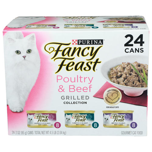 Purina Fancy Feast Chicken Turkey Beef In Gravy Gourmet Cat Food - 3 Ounce - 24 Count