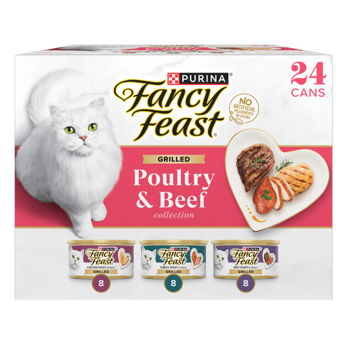 Purina Fancy Feast Grilled Poultry And Beef Collection Wet Cat Food - 4.5 Pound