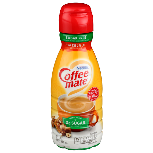 Coffee Mate Hazelnut Sugar Free Creamer - 32 Fluid Ounce