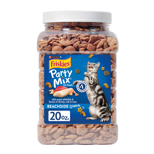 Purina Friskies Cat Treats, Party Mix Beachside Crunch - 20 Ounce